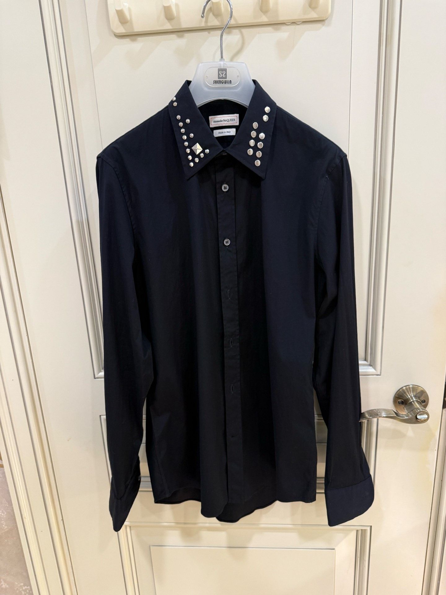 Alexander McQueen Alexander McQueen Rivet Collar Cotton Shirt Size US M / EU 48-50 / 2 - 2 Thumbnail