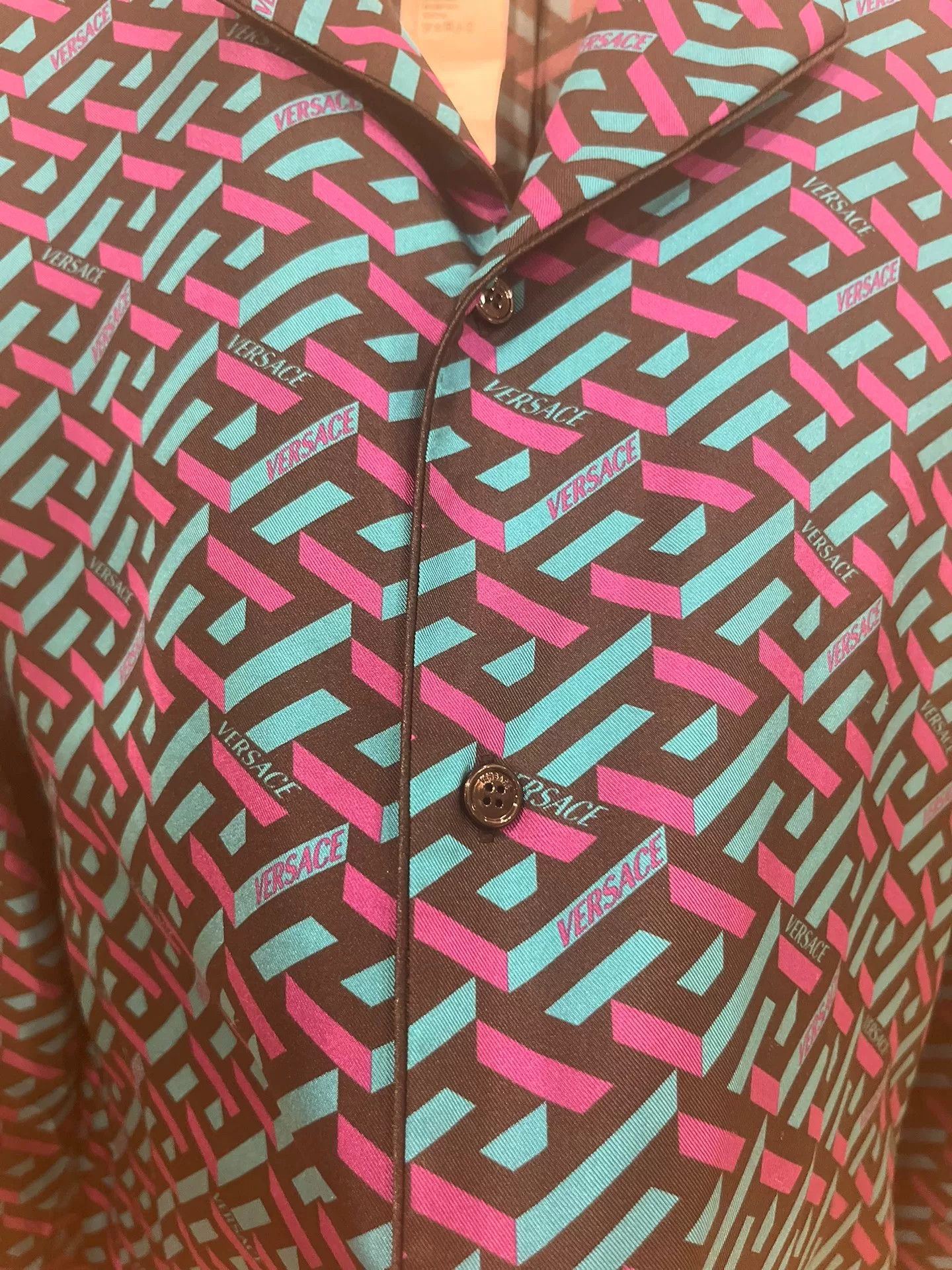 Versace Versace Classic Print Silk Shirt Jacket Size US M / EU 48-50 / 2 - 6 Thumbnail
