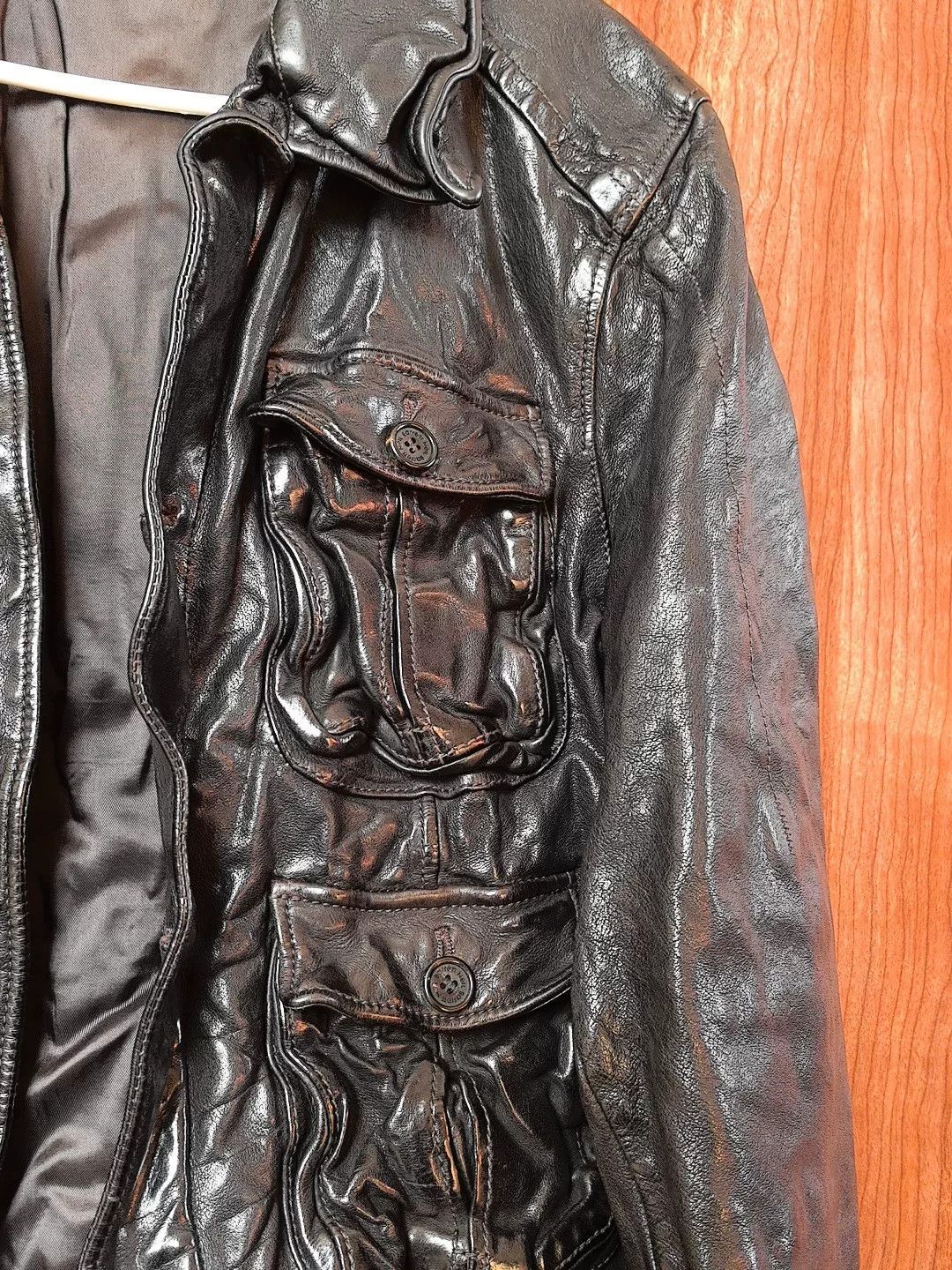 Neil Barrett Neil Barrett Pitt Style Buffalo Leather Jacket XXS Size US XXS / EU 40 - 6 Thumbnail