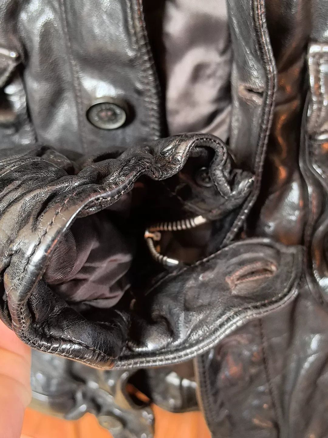 Neil Barrett Neil Barrett Pitt Style Buffalo Leather Jacket XXS Size US XXS / EU 40 - 7 Thumbnail