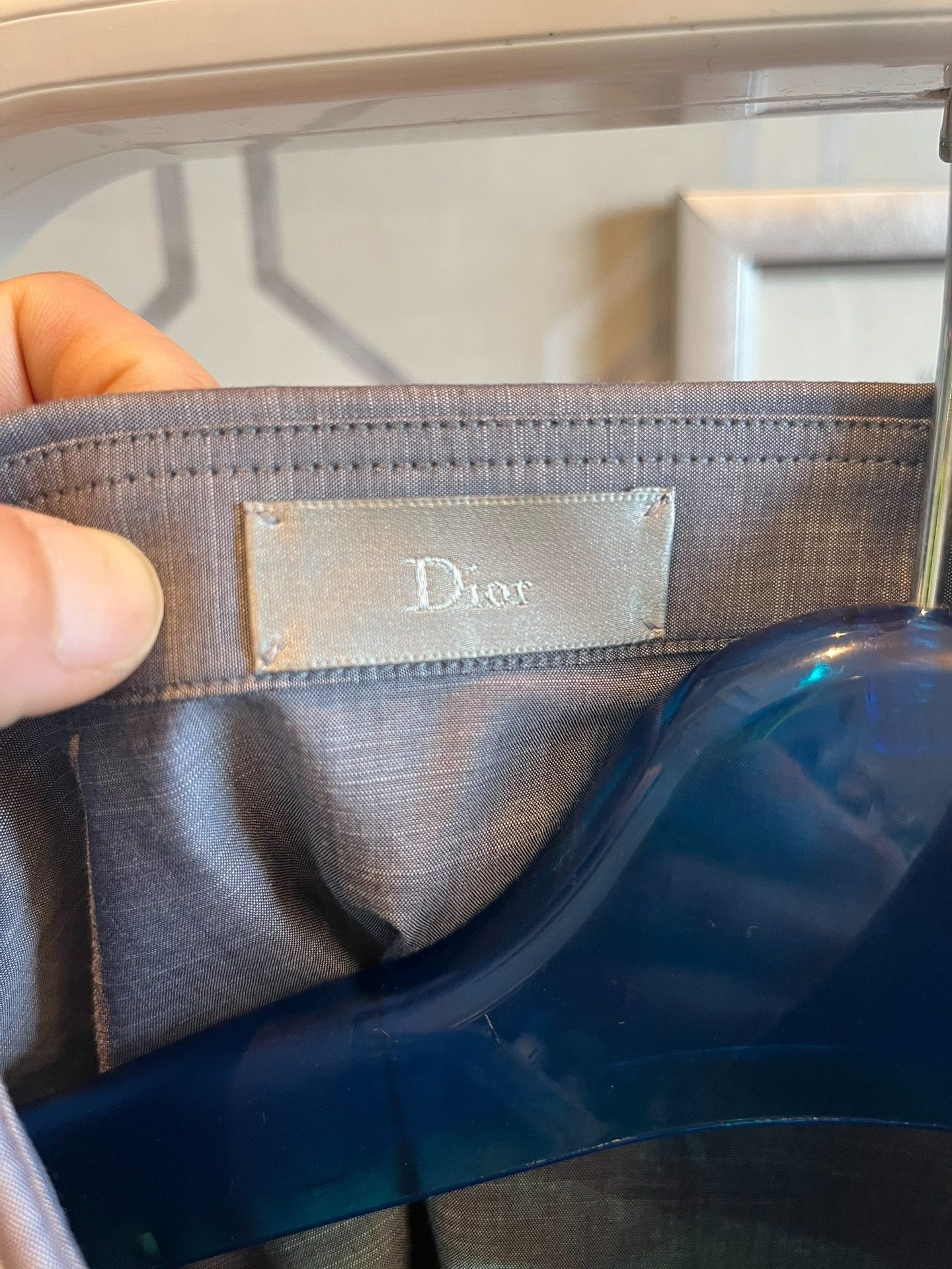 Dior Dior Lead Gray Cotton Shirt Size 39 Size US M / EU 48-50 / 2 - 2 Thumbnail