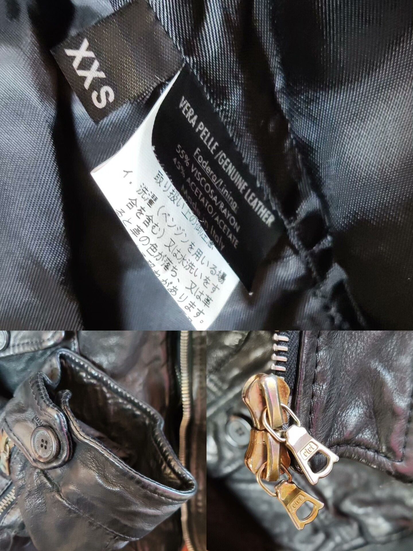 Neil Barrett Neil Barrett Pitt Style Leather Jacket Size US XXS / EU 40 - 8 Thumbnail