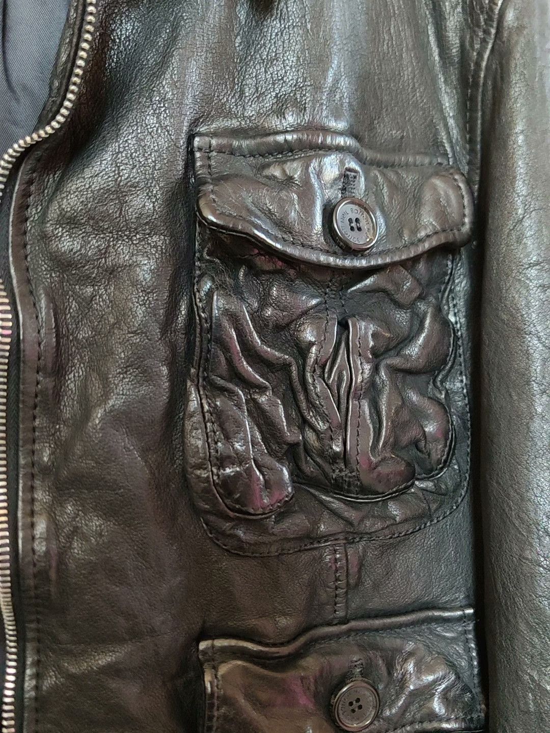 Neil Barrett Neil Barrett Pitt Style Leather Jacket Size US XXS / EU 40 - 6 Thumbnail