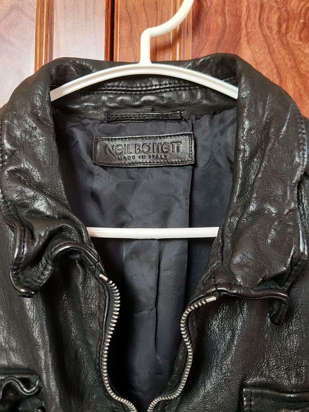 Neil Barrett Neil Barrett Pitt Style Leather Jacket Size US XXS / EU 40 - 5 Thumbnail