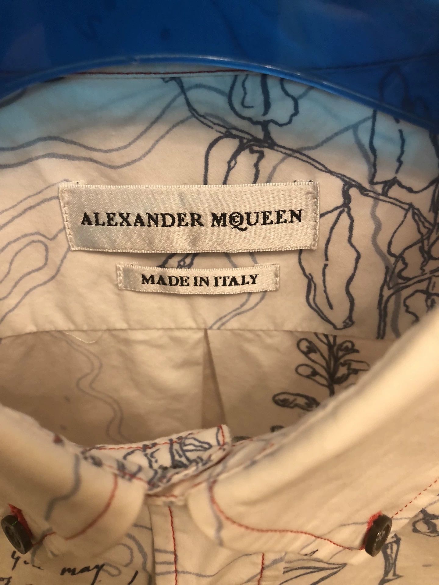 Alexander McQueen Alexander McQueen Plant Print Short-Sleeve Shirt Size US M / EU 48-50 / 2 - 2 Thumbnail