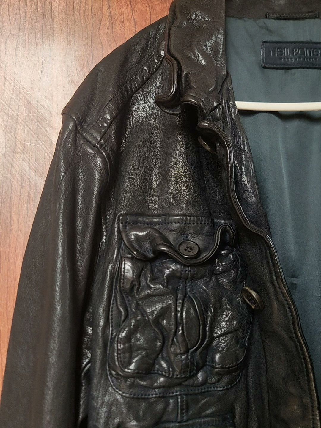 Neil Barrett Neil Barrett Pitt Style Leather Jacket Size US XS / EU 42 / 0 - 6 Thumbnail