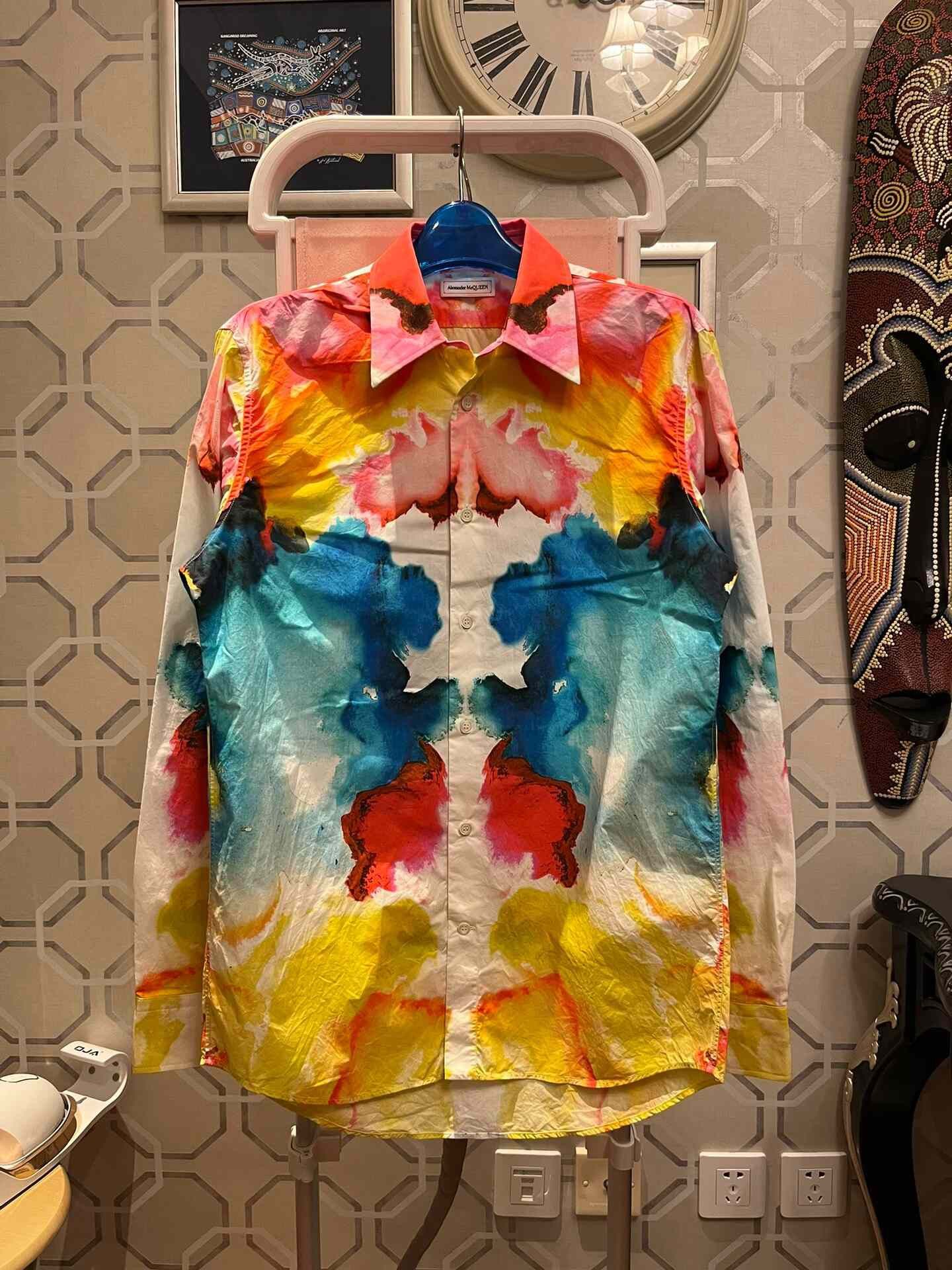 Alexander McQueen Alexander McQueen Watercolor Print Shirt Size US M / EU 48-50 / 2 - 2 Thumbnail