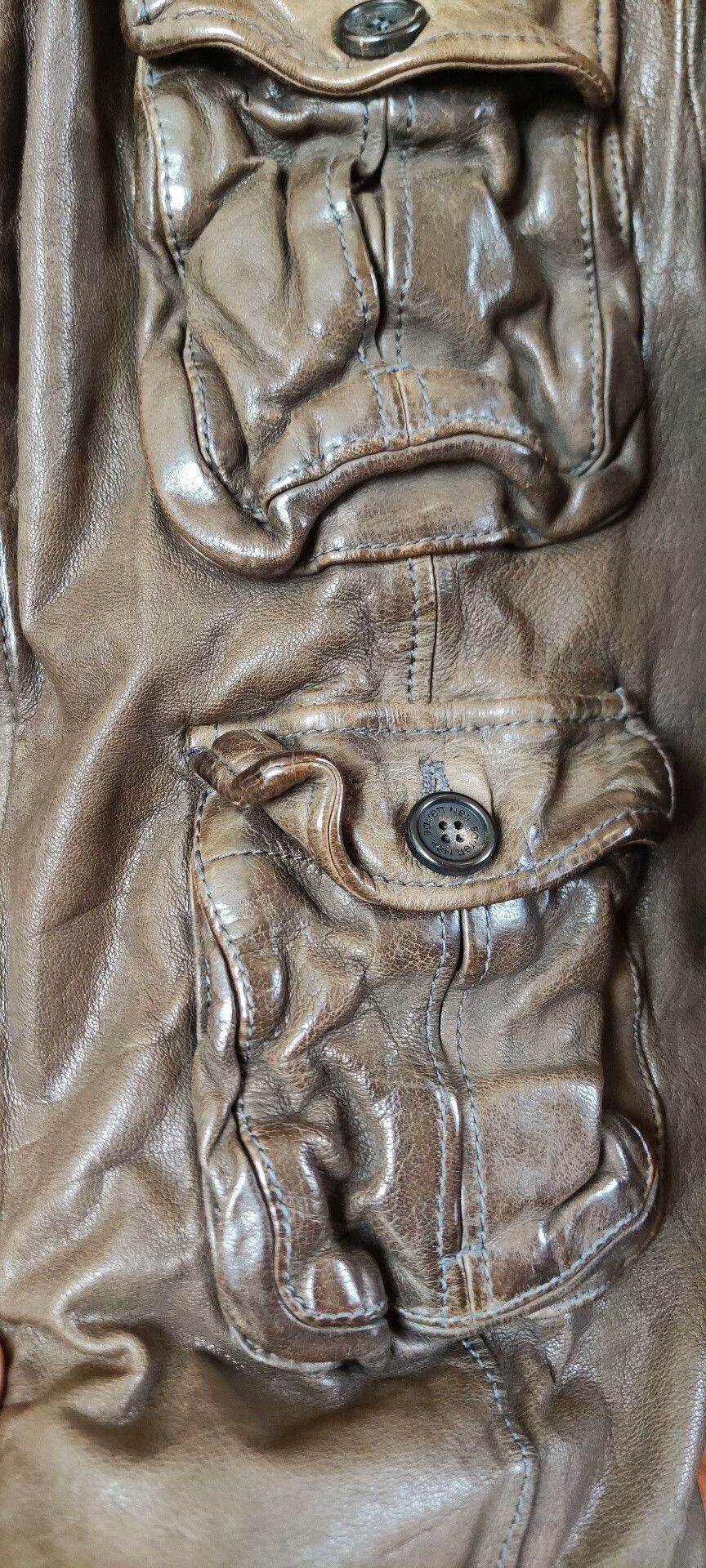 Neil Barrett Neil Barrett Pitt Style Leather Jacket Size US XXS / EU 40 - 7 Thumbnail