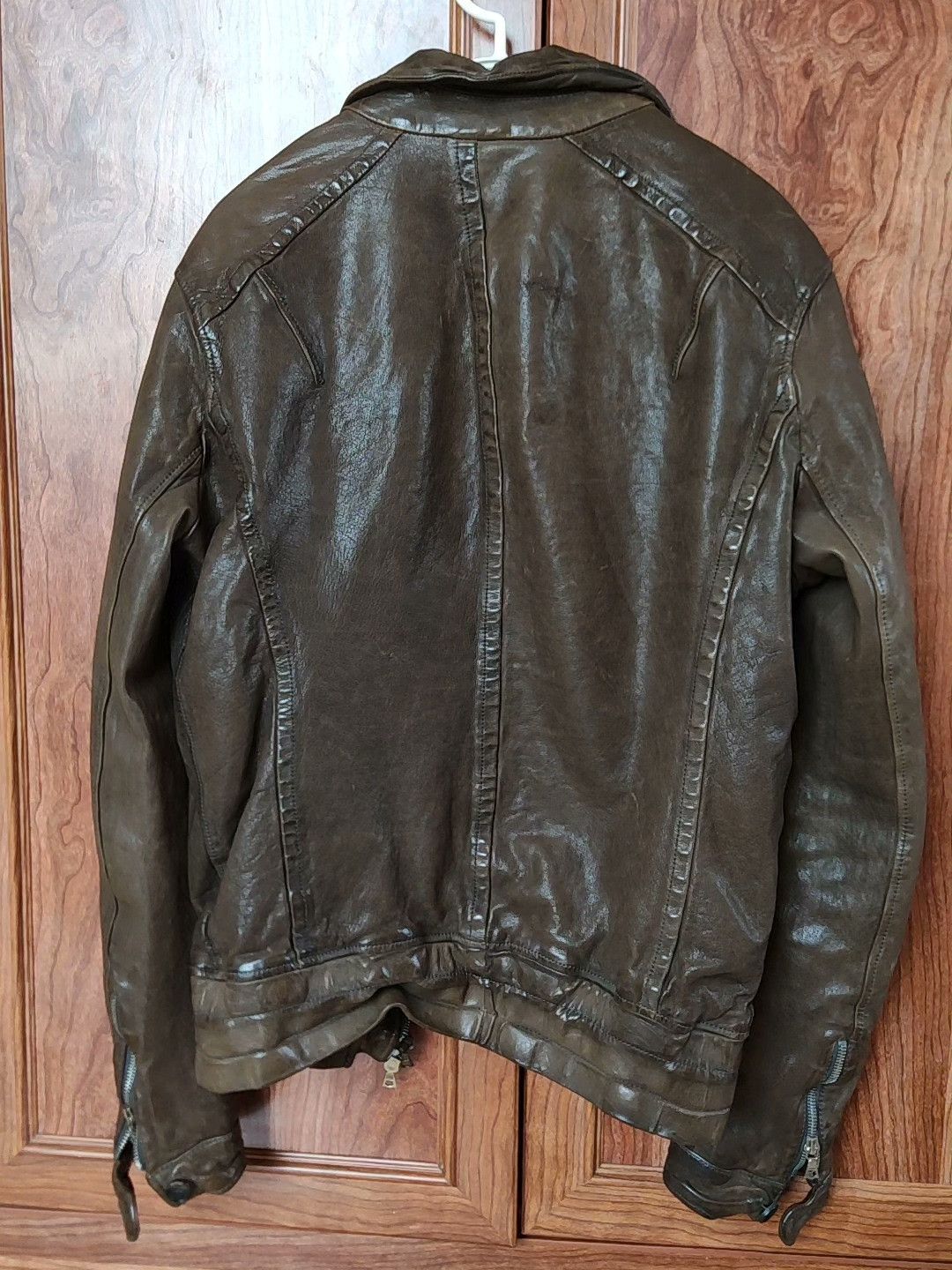 Neil Barrett Neil Barrett Pitt Style Leather Jacket Size US XXS / EU 40 - 6 Thumbnail