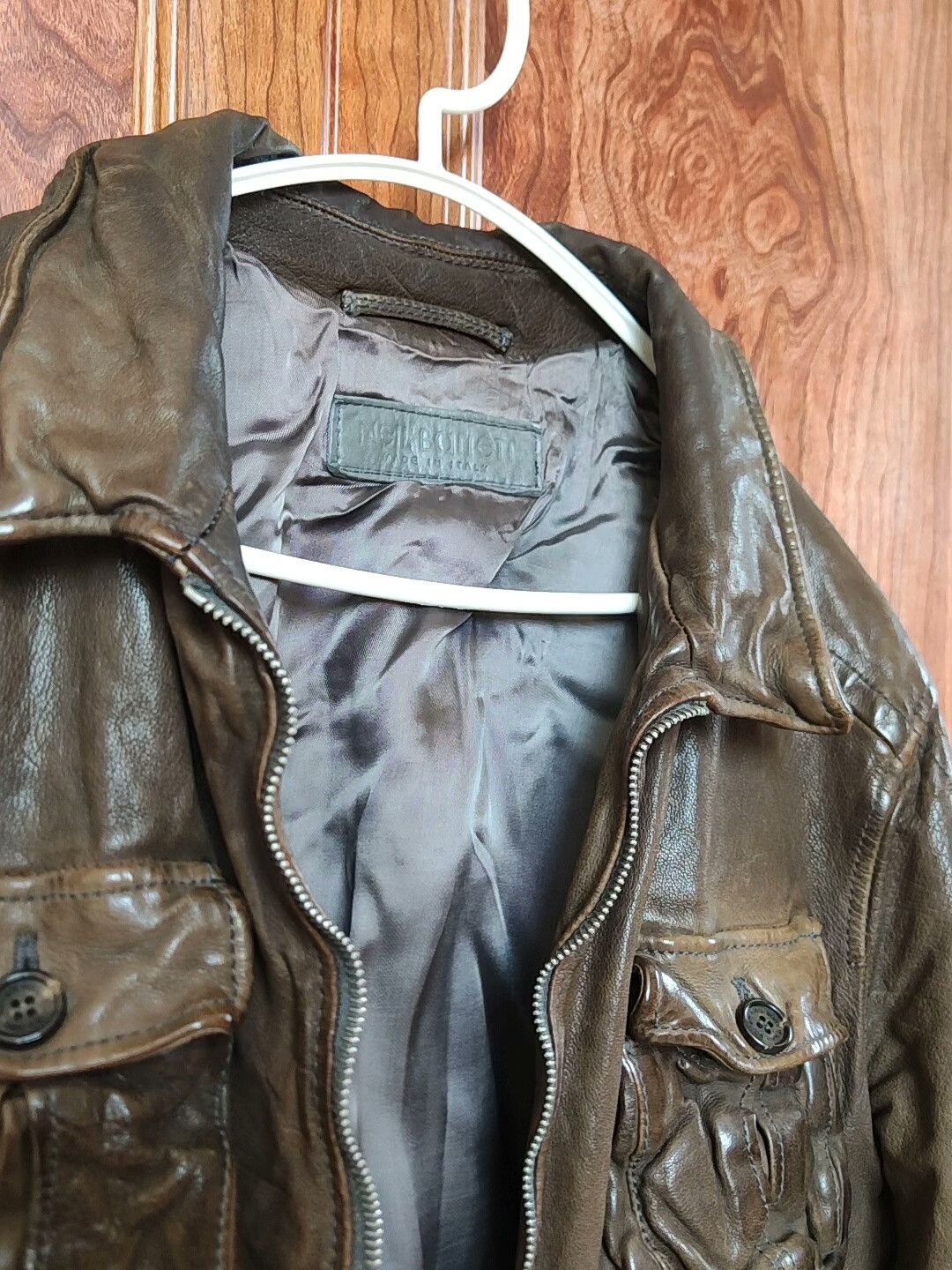 Neil Barrett Neil Barrett Pitt Style Leather Jacket Size US XXS / EU 40 - 2 Thumbnail