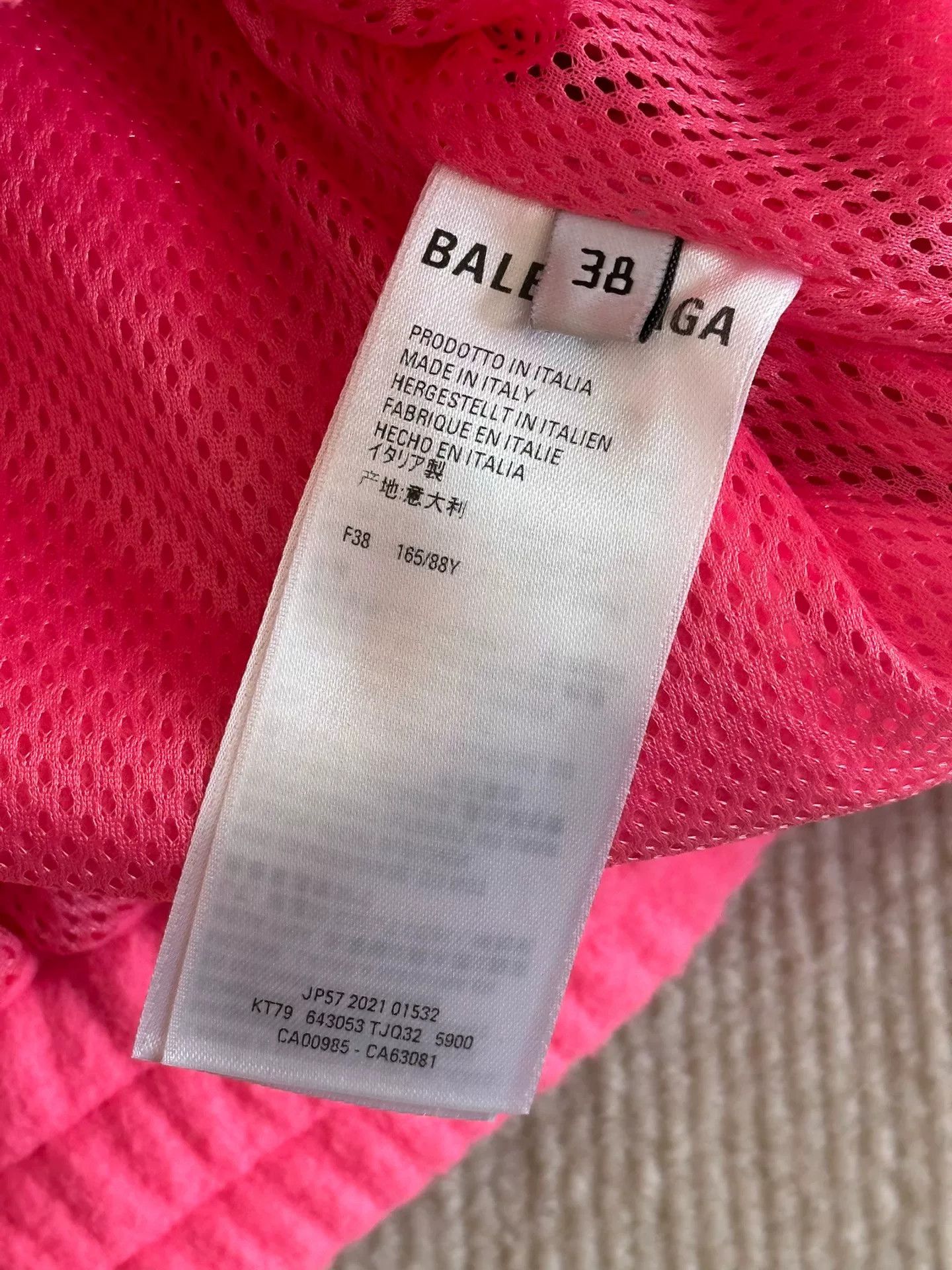 Balenciaga Balenciaga Pink Fleece Embroidered Zip Jacket Size US M / EU 48-50 / 2 - 8 Thumbnail