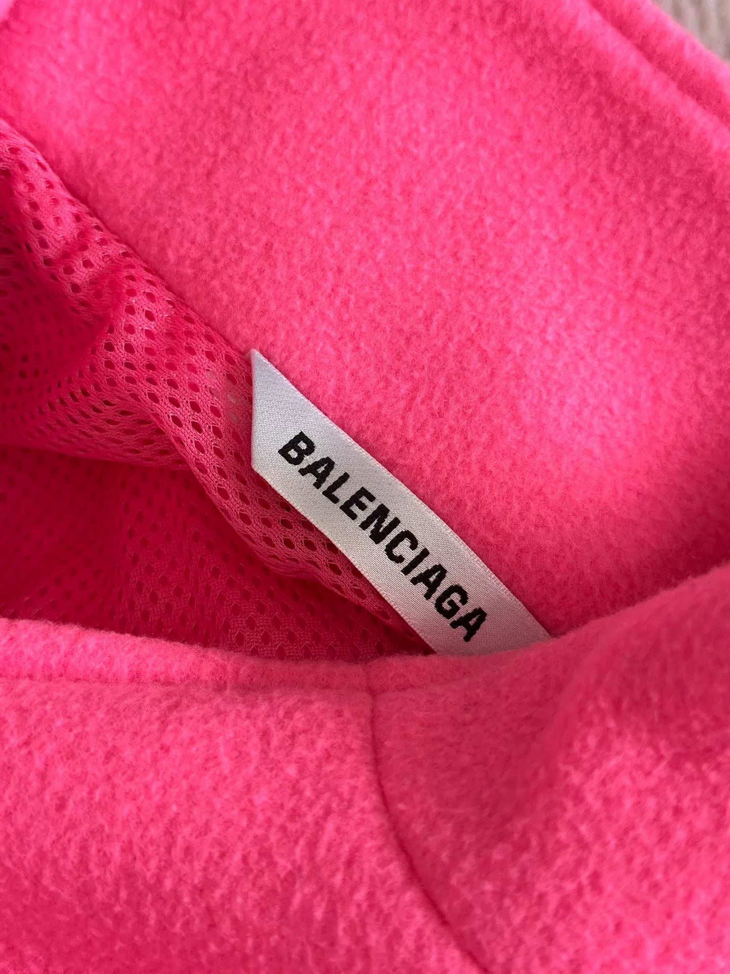 Balenciaga Balenciaga Pink Fleece Embroidered Zip Jacket Size US M / EU 48-50 / 2 - 5 Thumbnail