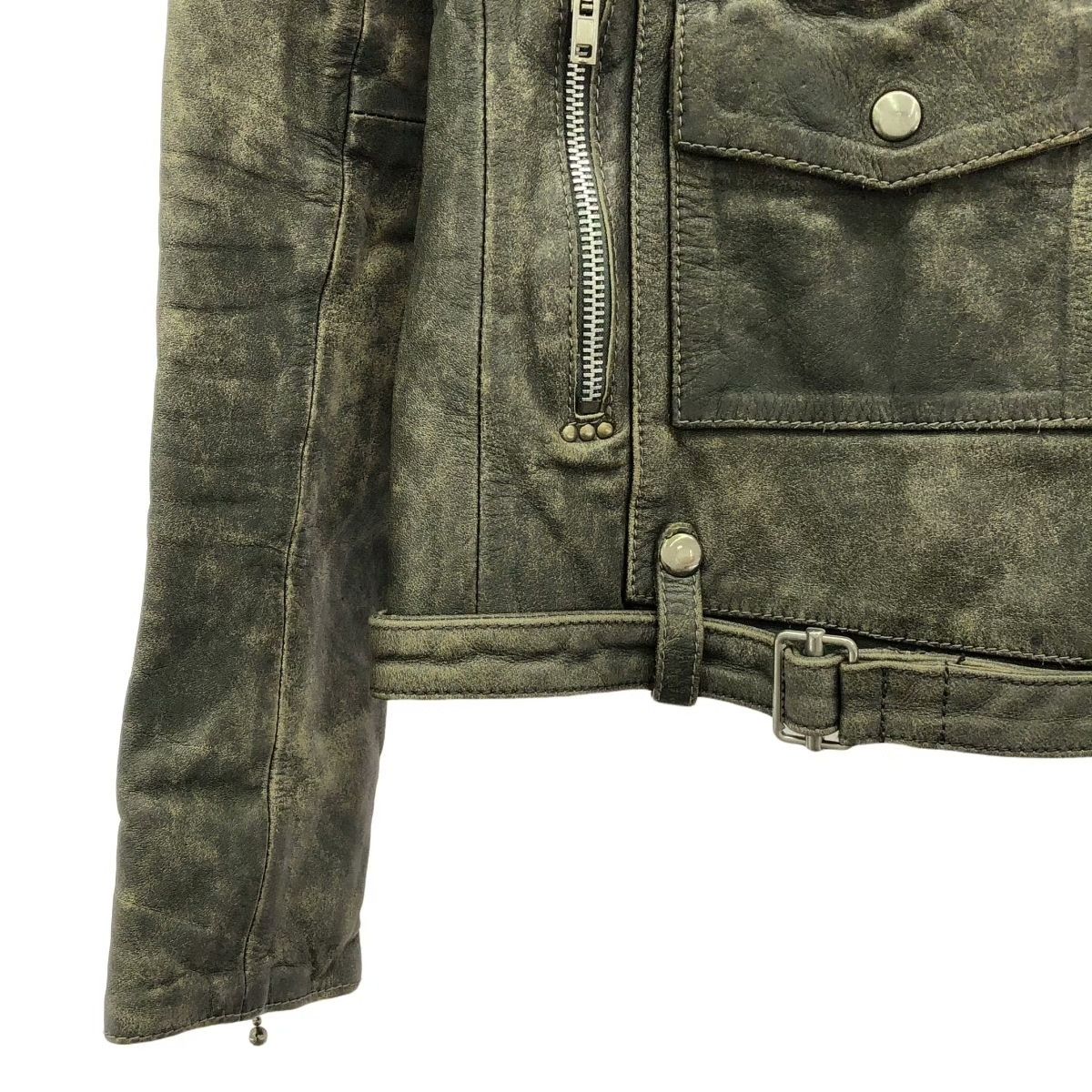 Golden Goose Golden Goose Women's Leather Double Rider Jacket Size S / US 4 / IT 40 - 3 Thumbnail