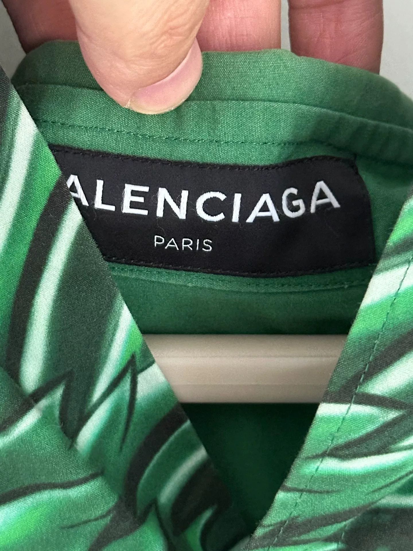 Balenciaga Balenciaga 18ss Green Dragon Short Sleeve Shirt Size US M / EU 48-50 / 2 - 2 Thumbnail