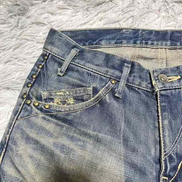 Mr. Olive MR.OLIVE Studs Patchwork Denim Jeans Size US 29 - 6 Thumbnail