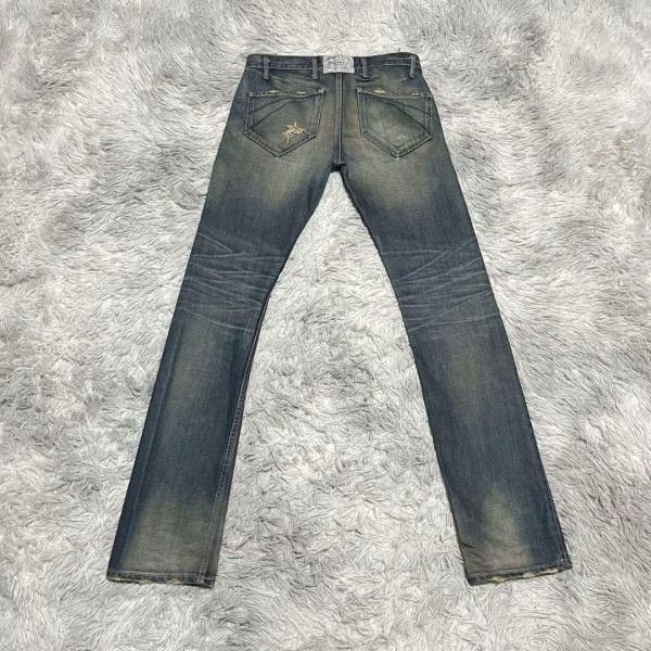 Mr. Olive MR.OLIVE Studs Patchwork Denim Jeans Size US 29 - 2 Thumbnail