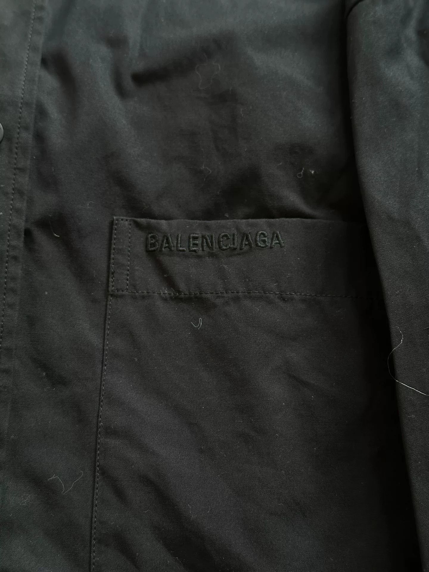 Balenciaga Balenciaga Logo Black Shirt Size US M / EU 48-50 / 2 - 2 Thumbnail