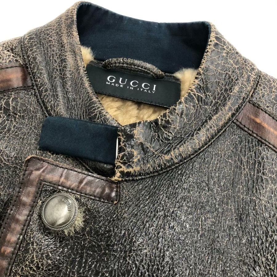 Gucci Gucci Leather Fur Coat Size 44 Italy Size US S / EU 44-46 / 1 - 7 Thumbnail