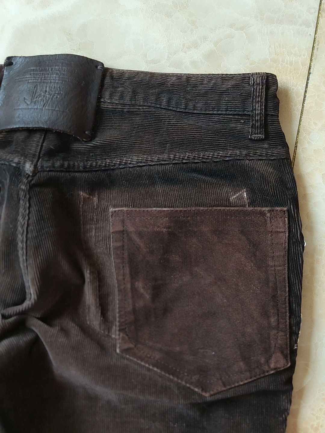 Yoshio Kubo Katayama Isamu Gemstone Corduroy Jeans Size 41" - 6 Thumbnail