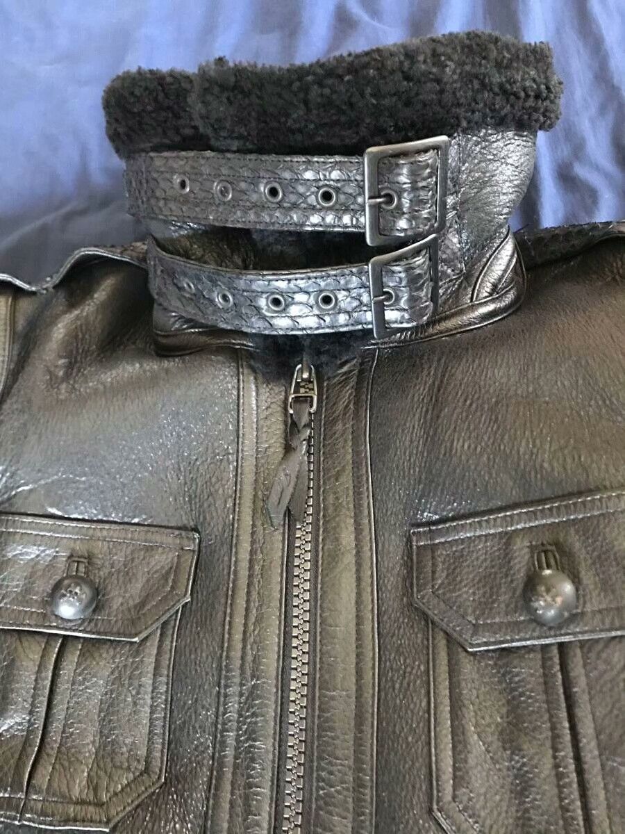 Roen ROEN Deer-Snake-Sheep Leather Jacket 46 Size US S / EU 44-46 / 1 - 5 Thumbnail