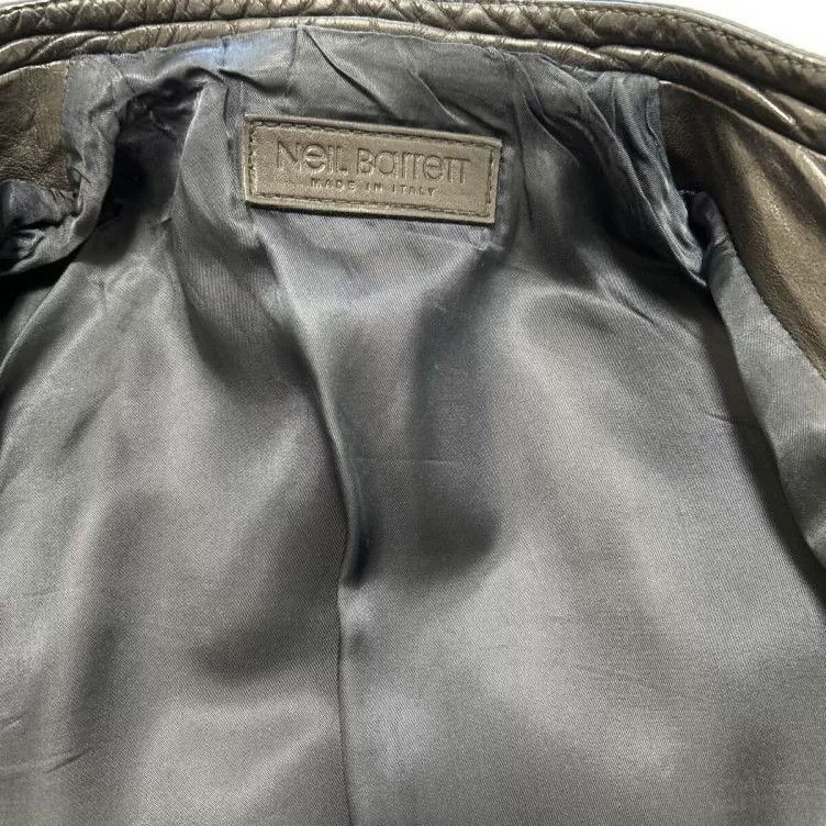 Neil Barrett Neil Barrett Leather Jacket XXS Italy Size US XXS / EU 40 - 6 Thumbnail