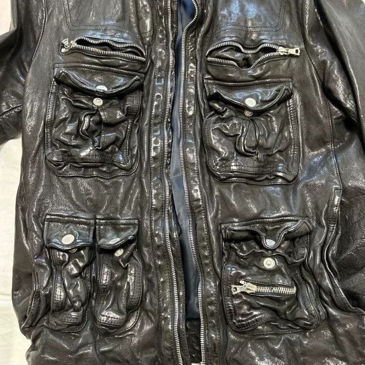Neil Barrett Neil Barrett Leather Jacket XXS Italy Size US XXS / EU 40 - 3 Thumbnail