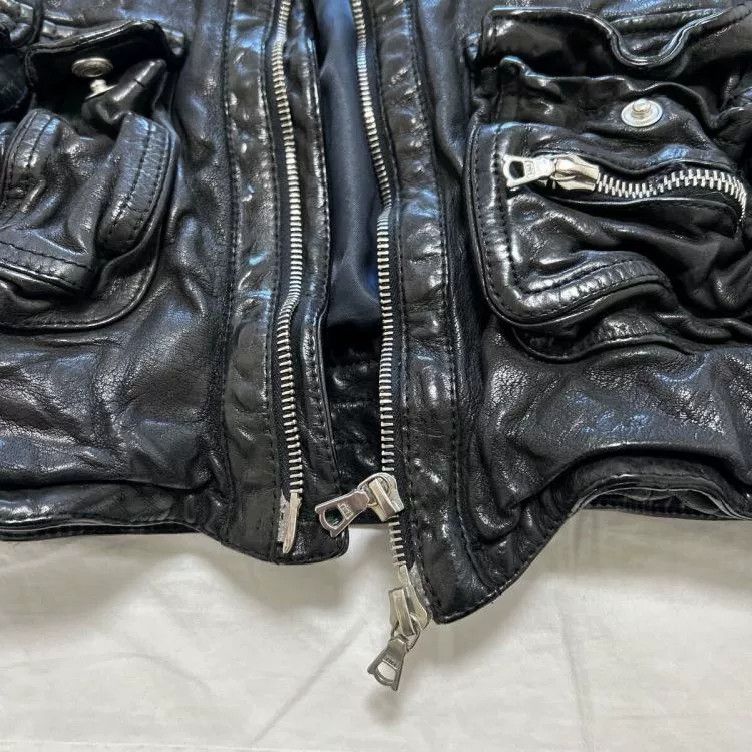 Neil Barrett Neil Barrett Leather Jacket XXS Italy Size US XXS / EU 40 - 4 Thumbnail