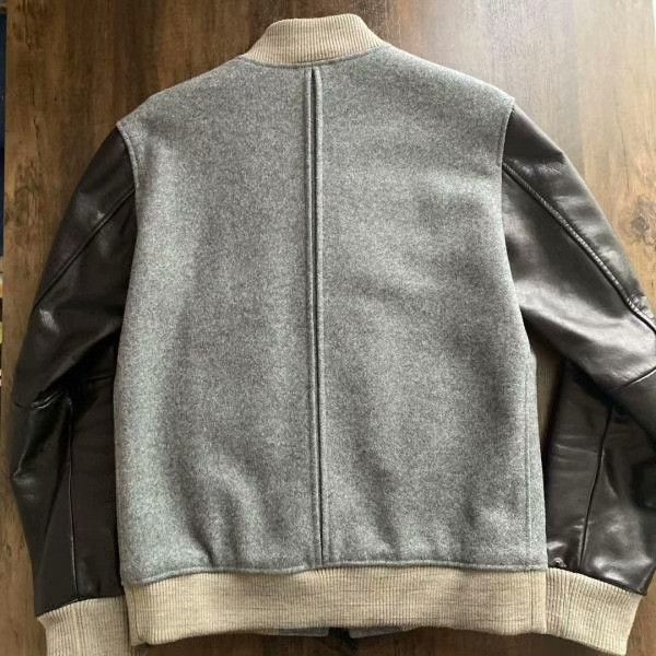 FACTOTUM Factotum Wool Leather Sleeve Baseball Jacket Size US M / EU 48-50 / 2 - 7 Thumbnail