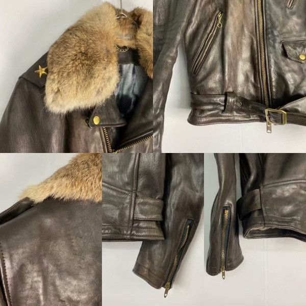 FranCisT MOR.K.S FranCisT_MOR.K.S. Horse Leather Moto Jacket Size US M / EU 48-50 / 2 - 8 Thumbnail