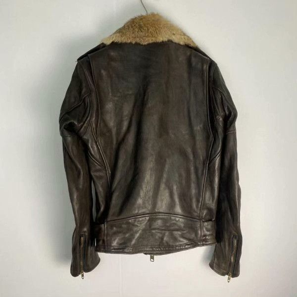 FranCisT MOR.K.S FranCisT_MOR.K.S. Horse Leather Moto Jacket Size US M / EU 48-50 / 2 - 2 Thumbnail