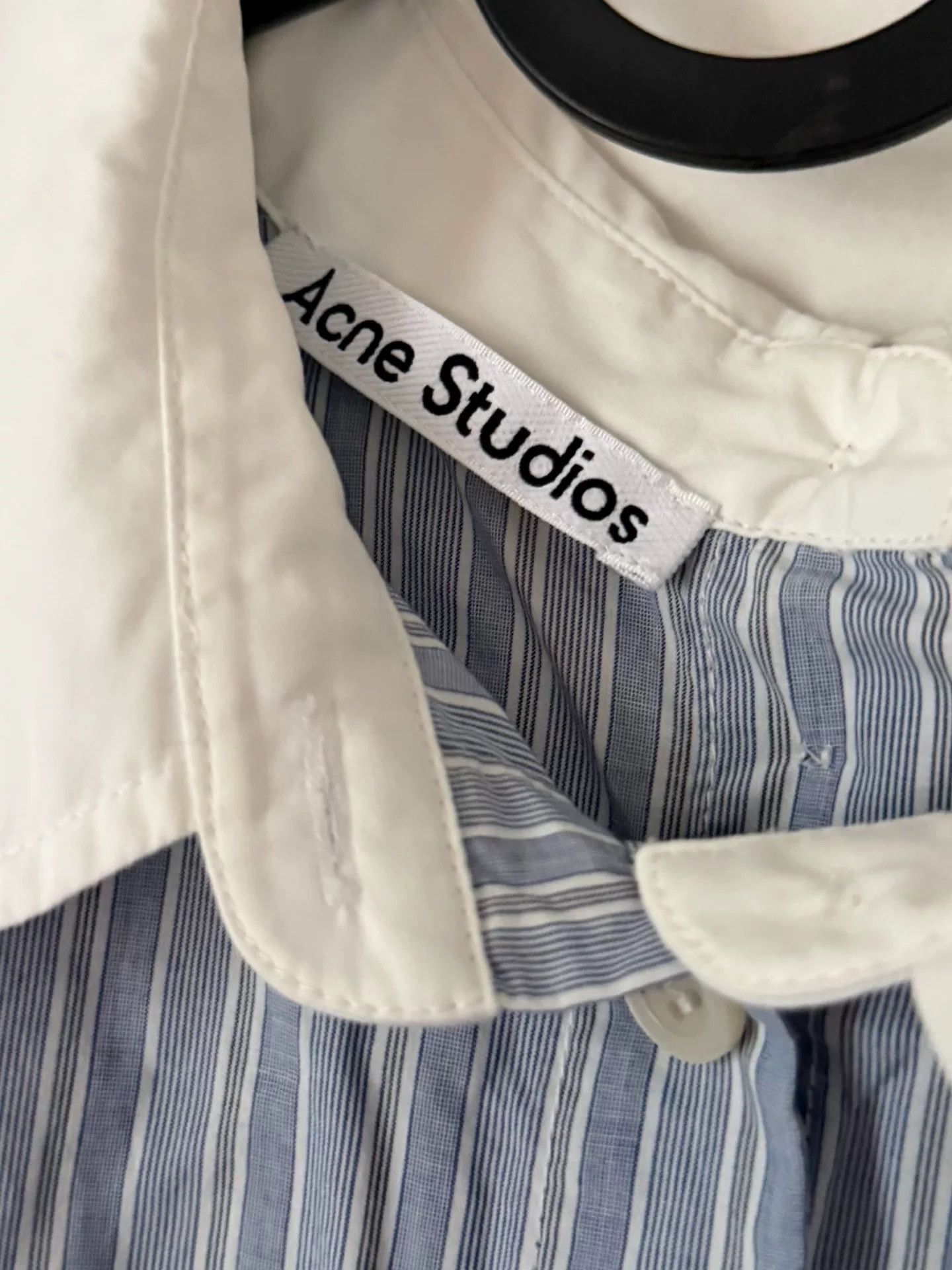 Acne Studios Acne Studios Striped Collared Long-Sleeve Shirt Size US M / EU 48-50 / 2 - 3 Thumbnail