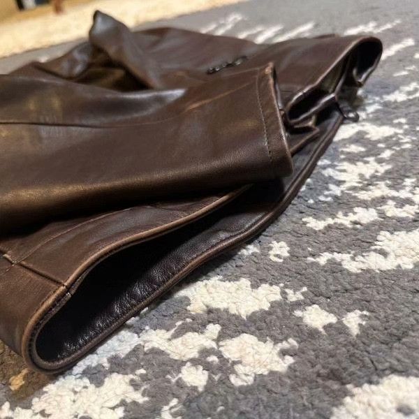 RIPVANWINKLE Ripvanwinkle Thick Cowhide Leather Jacket Size US S / EU 44-46 / 1 - 6 Thumbnail