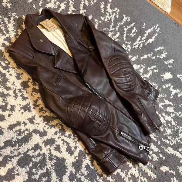 RIPVANWINKLE Ripvanwinkle Thick Cowhide Leather Jacket Size US S / EU 44-46 / 1 - 3 Thumbnail