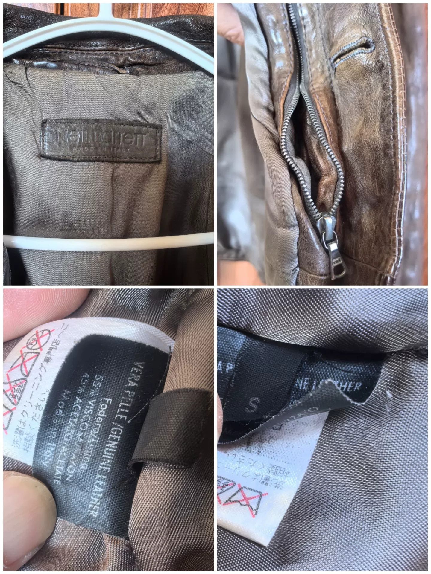 Neil Barrett Neil Barrett Pitt Style Water Buffalo Leather Jacket Size US S / EU 44-46 / 1 - 8 Thumbnail