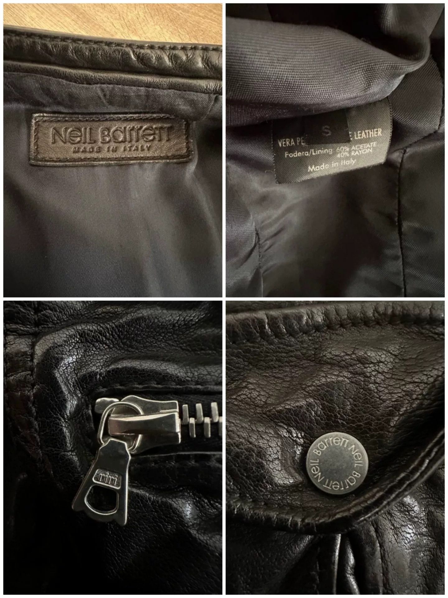 Neil Barrett Neil Barrett Buffalo Leather Jacket Italy S Size US S / EU 44-46 / 1 - 8 Thumbnail