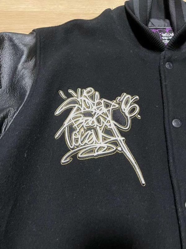 Copes Still Diggin x COPE2 Leather Sleeve Stadium Jacket Size US XL / EU 56 / 4 - 3 Thumbnail