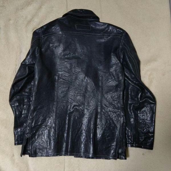 Isamu Katayama Backlash Backlash Black Cow Leather Jacket Japan M Size US M / EU 48-50 / 2 - 2 Thumbnail