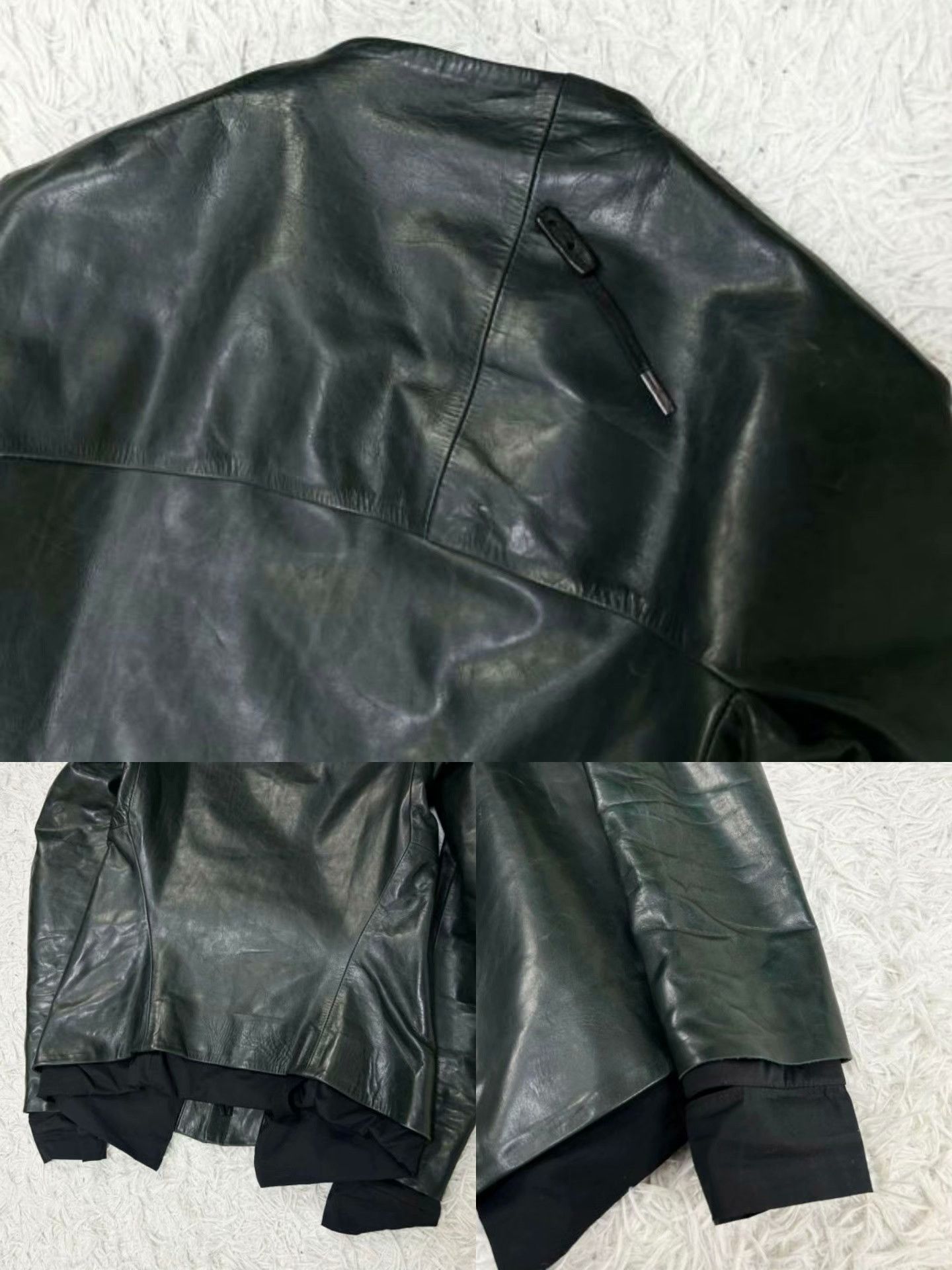 Boris Bidjan Saberi Boris Bidjan Saberi Calf Leather Riders Jacket Size US S / EU 44-46 / 1 - 7 Thumbnail