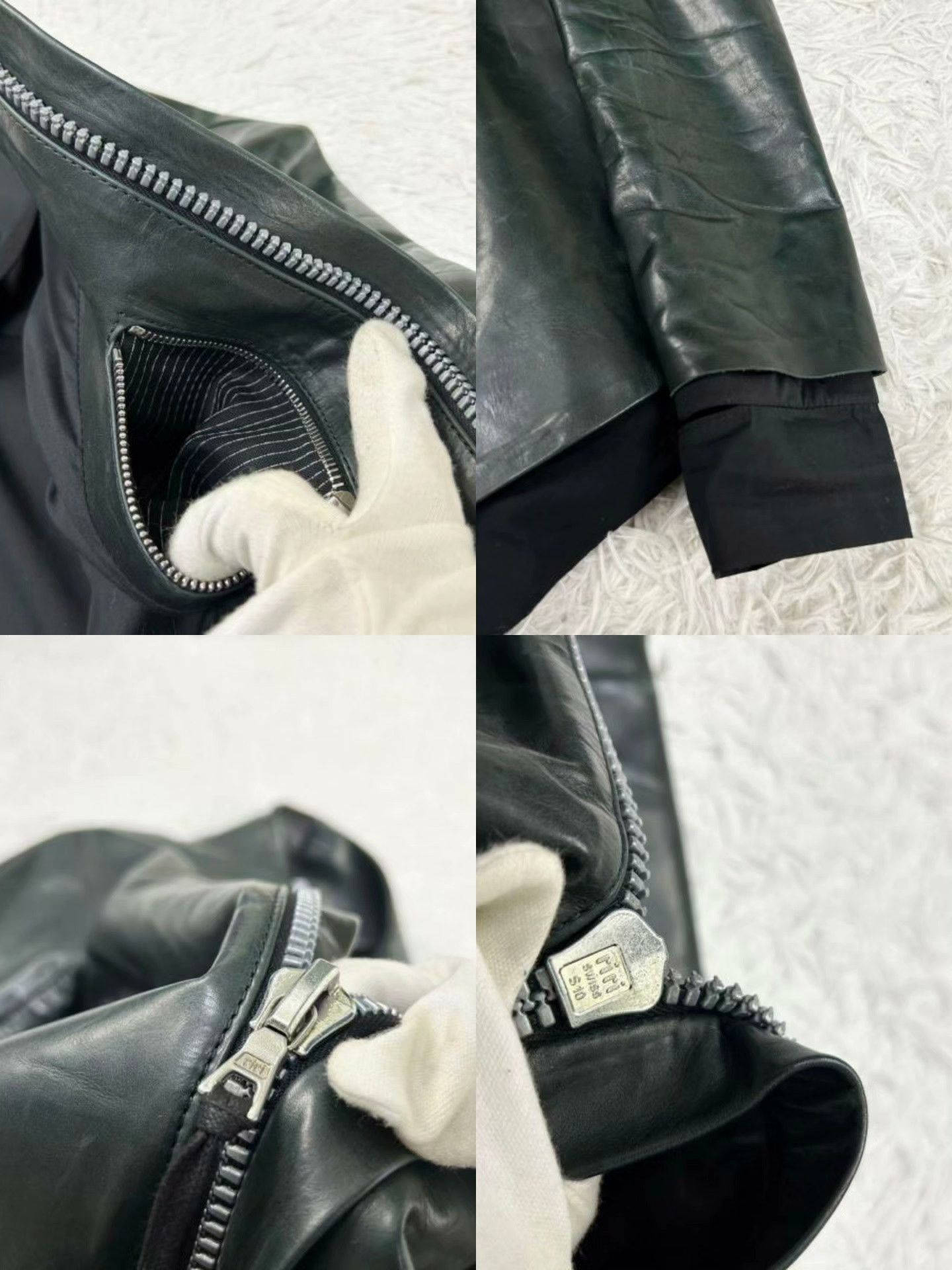 Boris Bidjan Saberi Boris Bidjan Saberi Calf Leather Riders Jacket Size US S / EU 44-46 / 1 - 8 Thumbnail