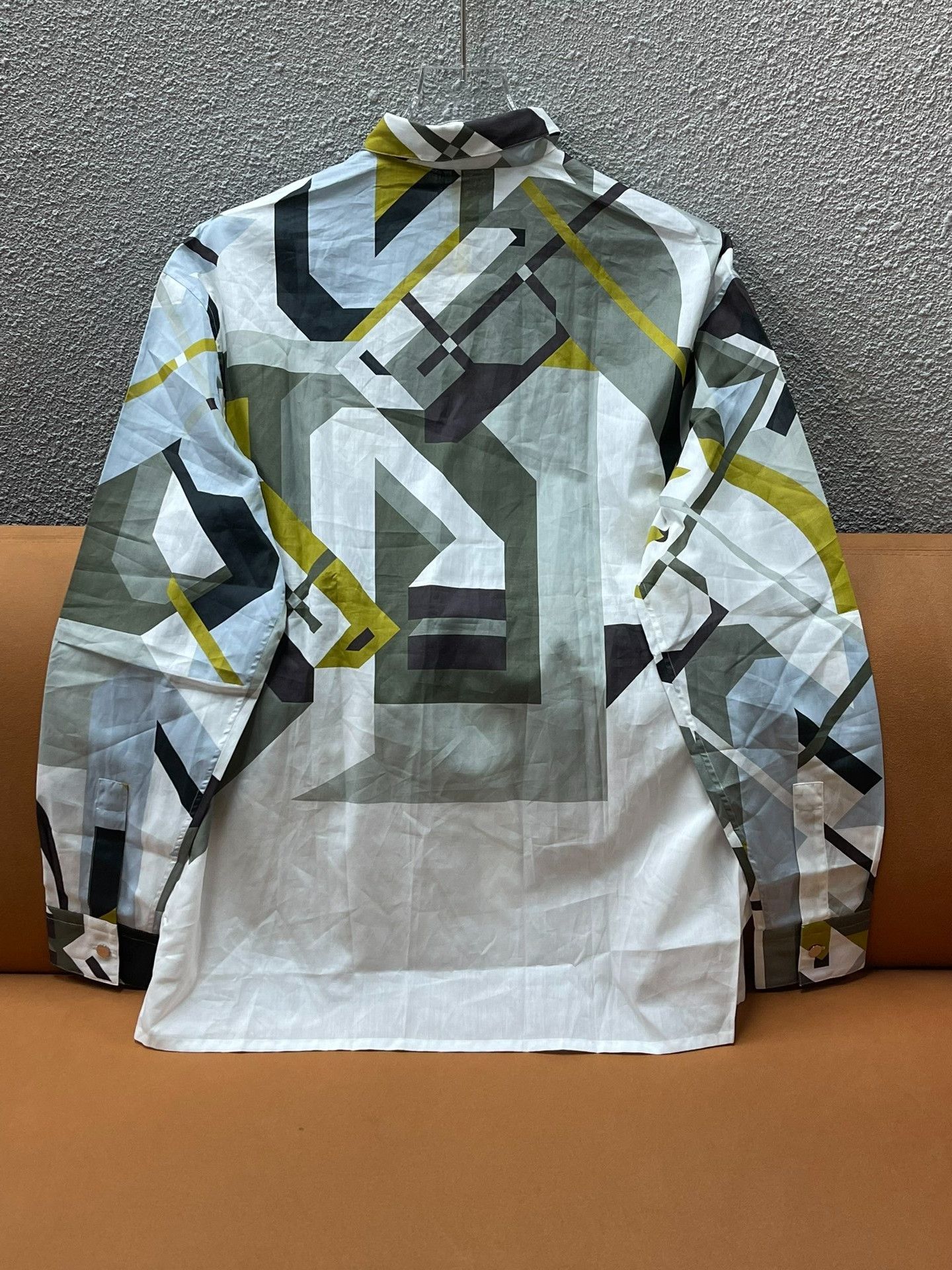 Hermes Hermes Geometric Print Long-Sleeve Shirt Size US M / EU 48-50 / 2 - 2 Thumbnail