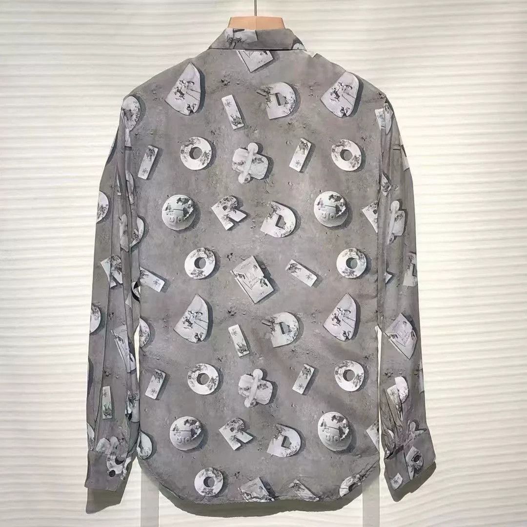 Dior DIOR x Daniel Arsham Runway Logo Print Shirt Size US M / EU 48-50 / 2 - 2 Thumbnail