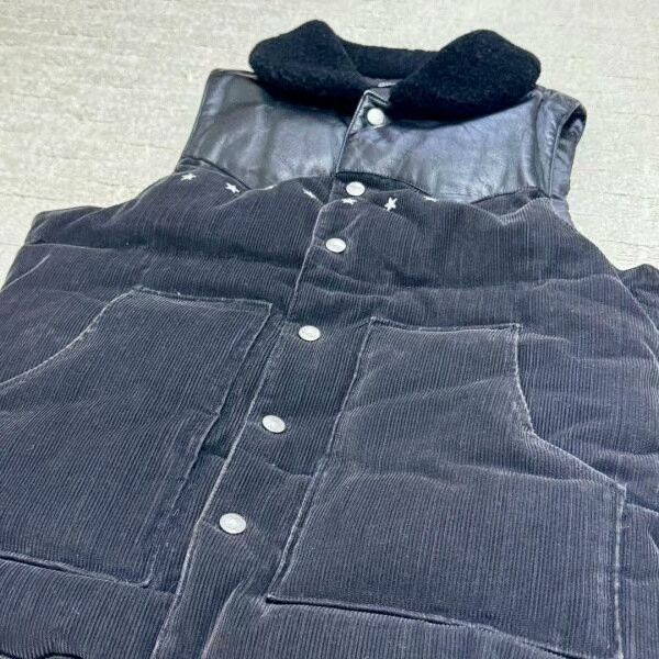 Marblesoda MARBLES Down Vest Leather Panel S Japan Size US S / EU 44-46 / 1 - 2 Thumbnail