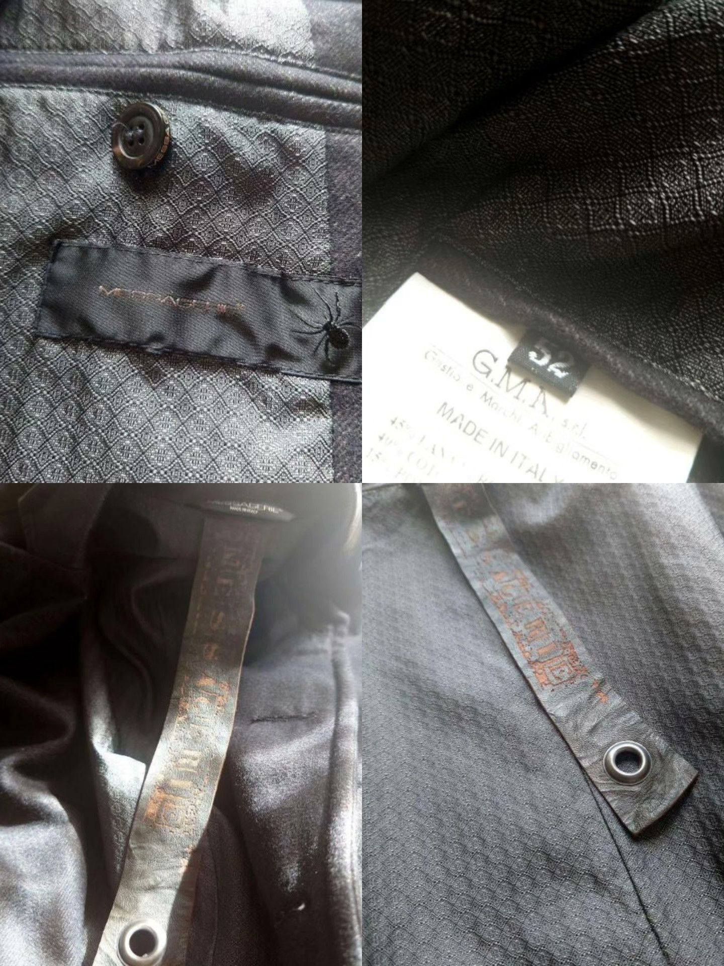 Messagerie MESSAGERIE Leather Tailored Jacket Italy Size US L / EU 52-54 / 3 - 8 Thumbnail