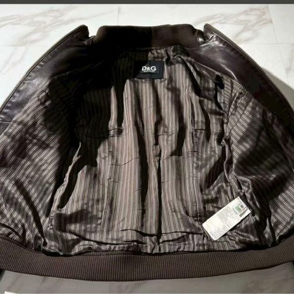Dolce & Gabbana Dolce & Gabbana Lamb Leather Rider Jacket Size US L / EU 52-54 / 3 - 5 Thumbnail