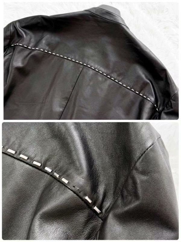 Fendi FENDI Cowhide Leather Jacket Size 52 Size US L / EU 52-54 / 3 - 6 Thumbnail