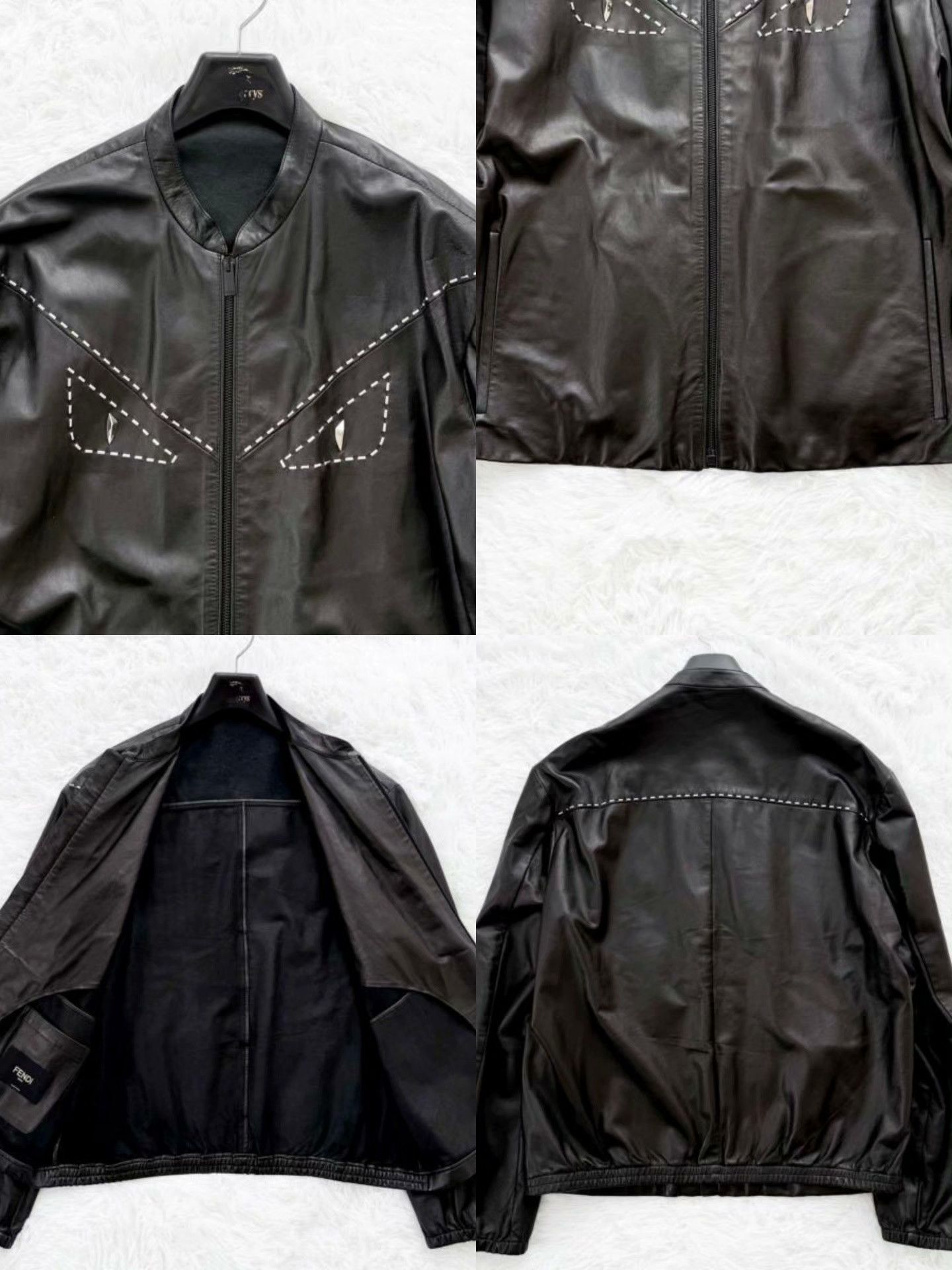 Fendi FENDI Cowhide Leather Jacket Size 52 Size US L / EU 52-54 / 3 - 7 Thumbnail