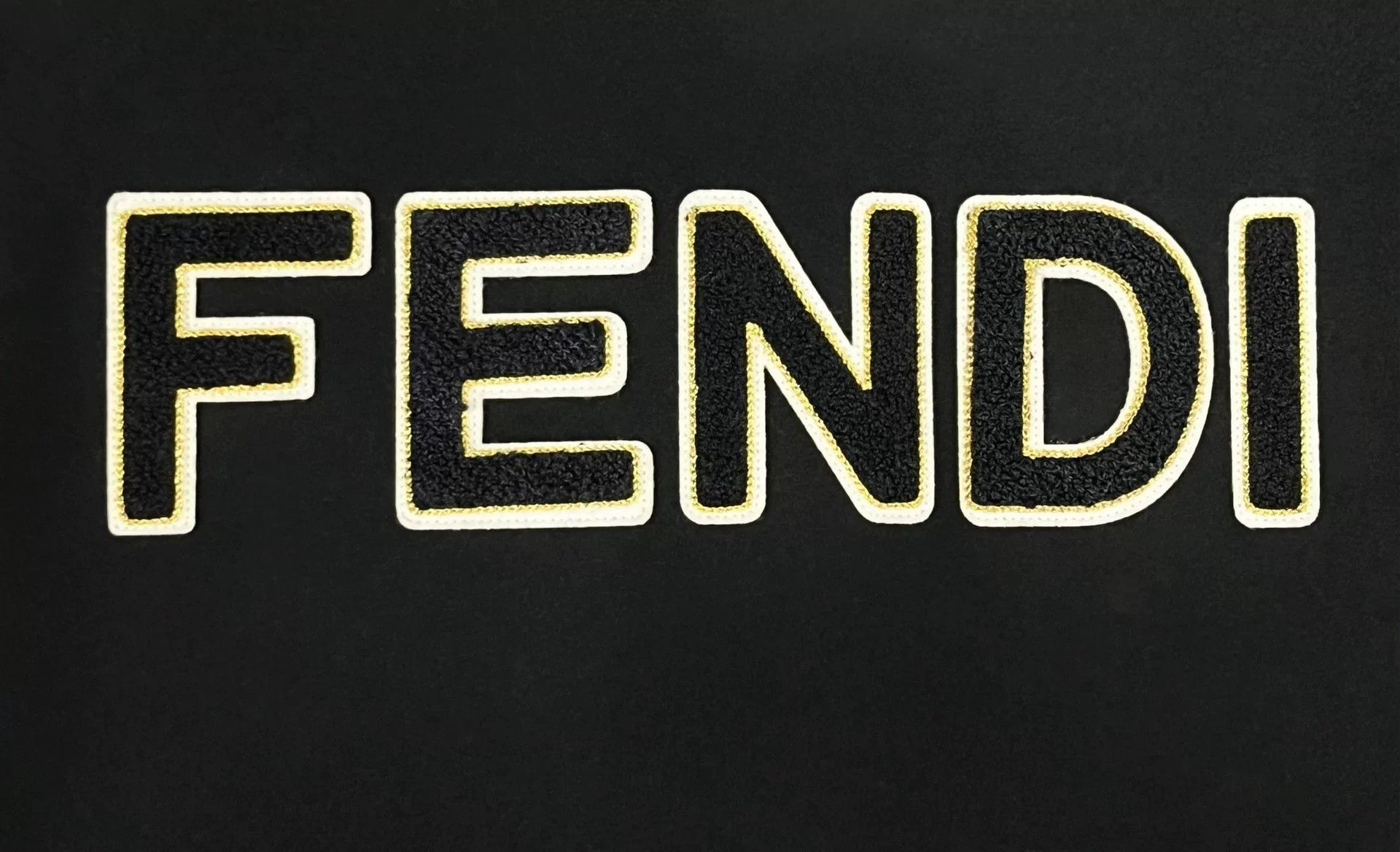 Fendi Fendi Black Rhinestone Monster Leather Logo Jacket Size US M / EU 48-50 / 2 - 6 Thumbnail
