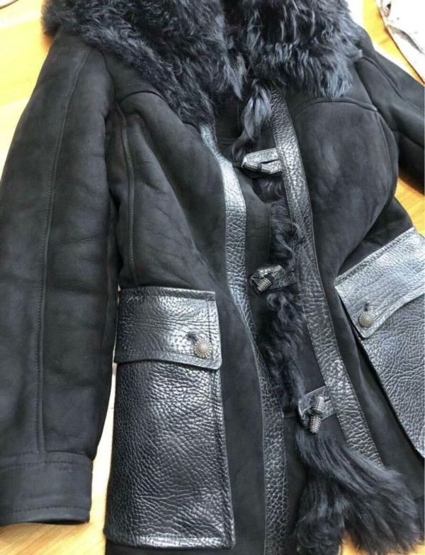 Ugo Cacciatori Ugo Cacciatori Mutton Leather Fur Coat Size M / US 6-8 / IT 42-44 - 2 Thumbnail