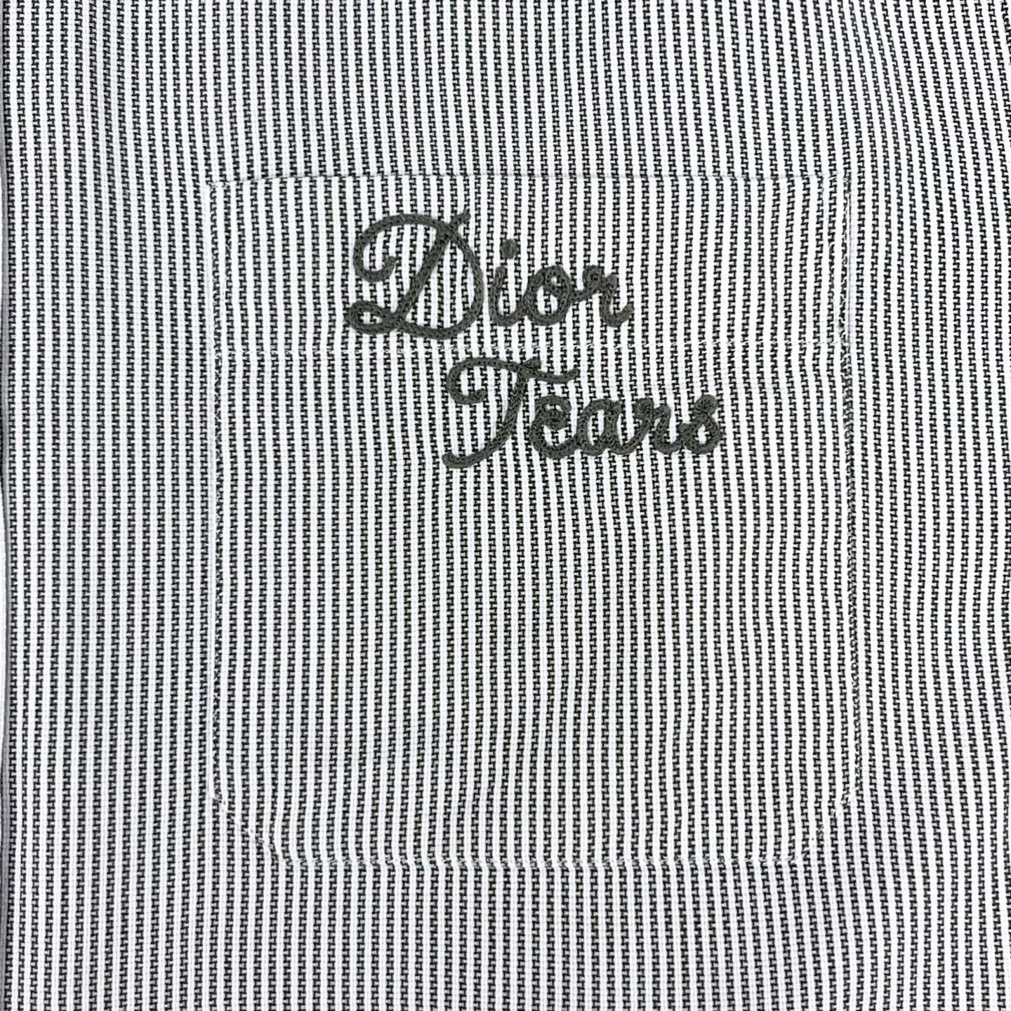 Dior Dior Tears Green Striped Embroidered Shirt Size US M / EU 48-50 / 2 - 4 Thumbnail