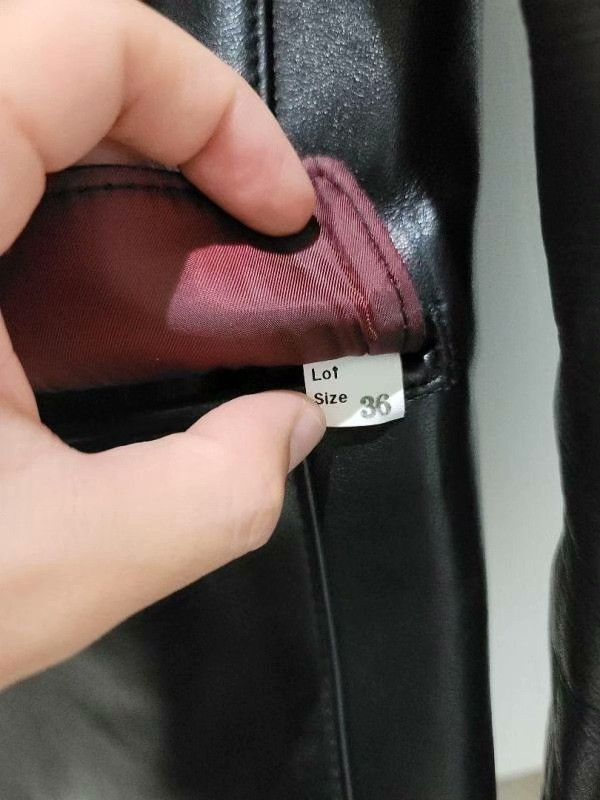 THE H.W.DOG&CO. DOG HOUSE Leather Tailored Jacket Size XS / US 0-2 / IT 36-38 - 9 Thumbnail